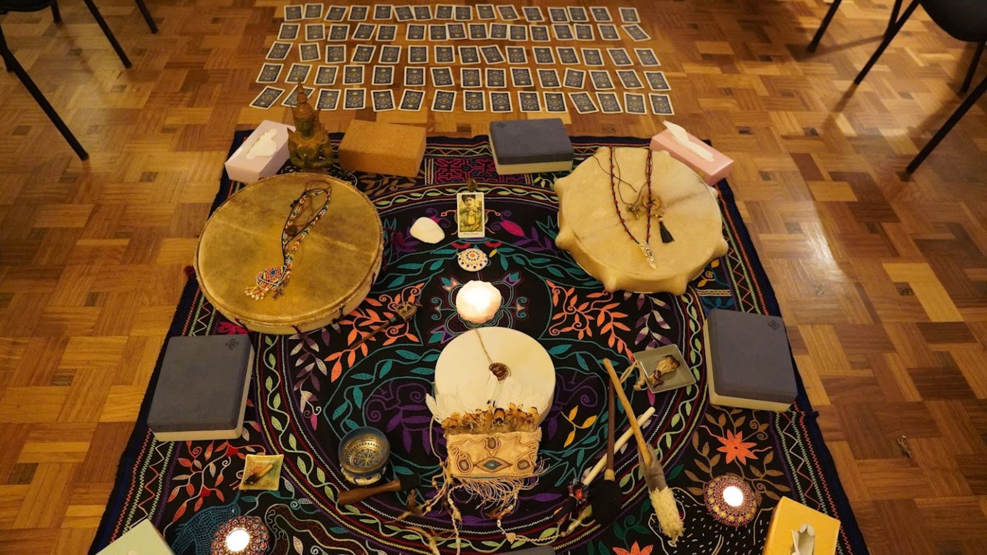 Meditative ashram space detail 1