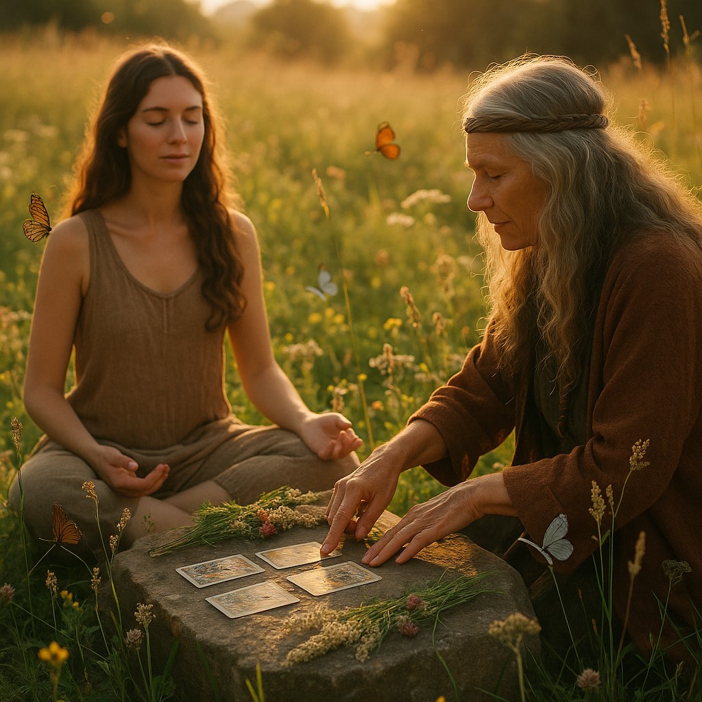 Optional Tarot reading after session