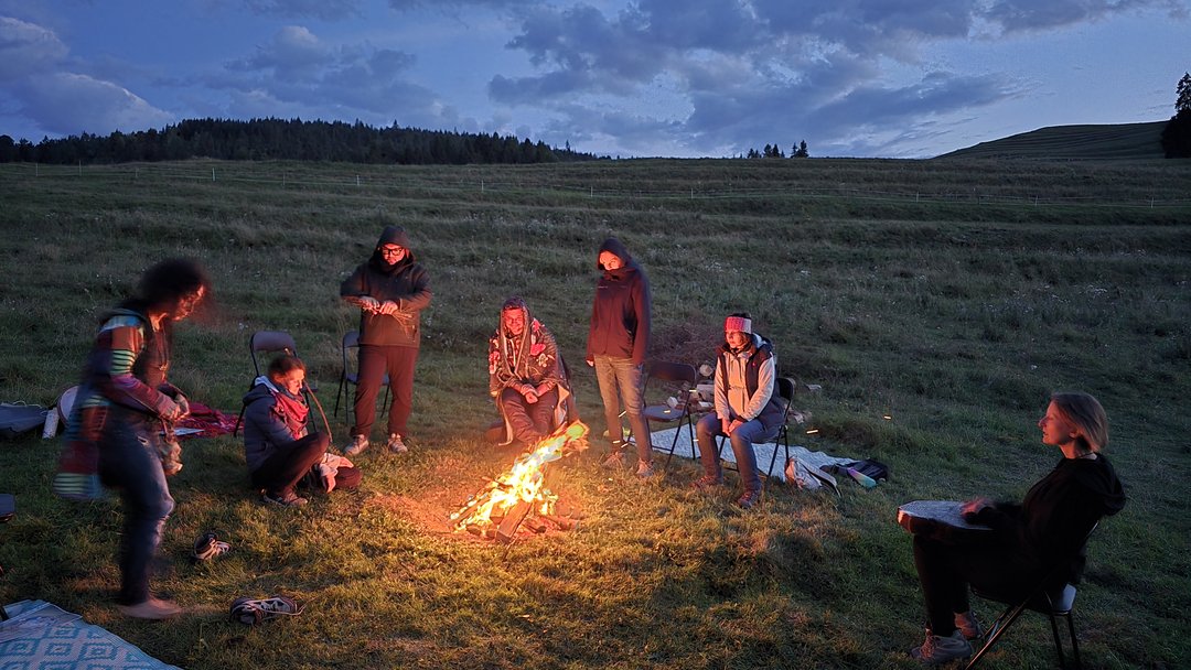 Close-up of a person meditating peacefully