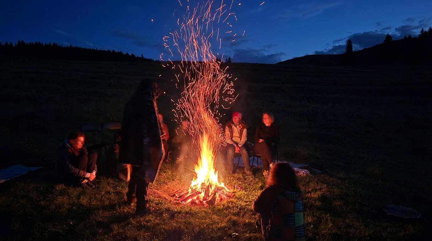 Bonfire background texture