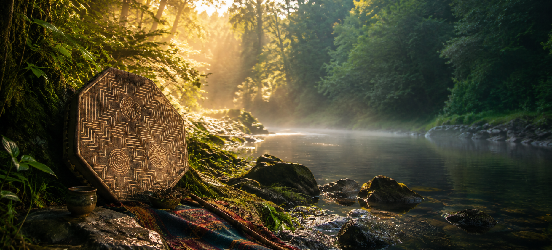 Fondo de Meditación con Tambor
