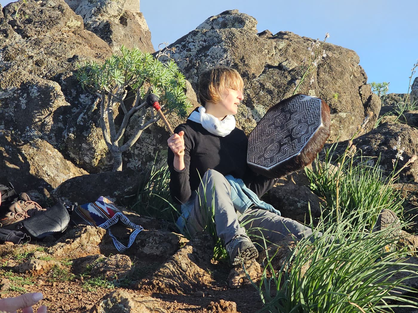 An Inner Spark practice moment in nature