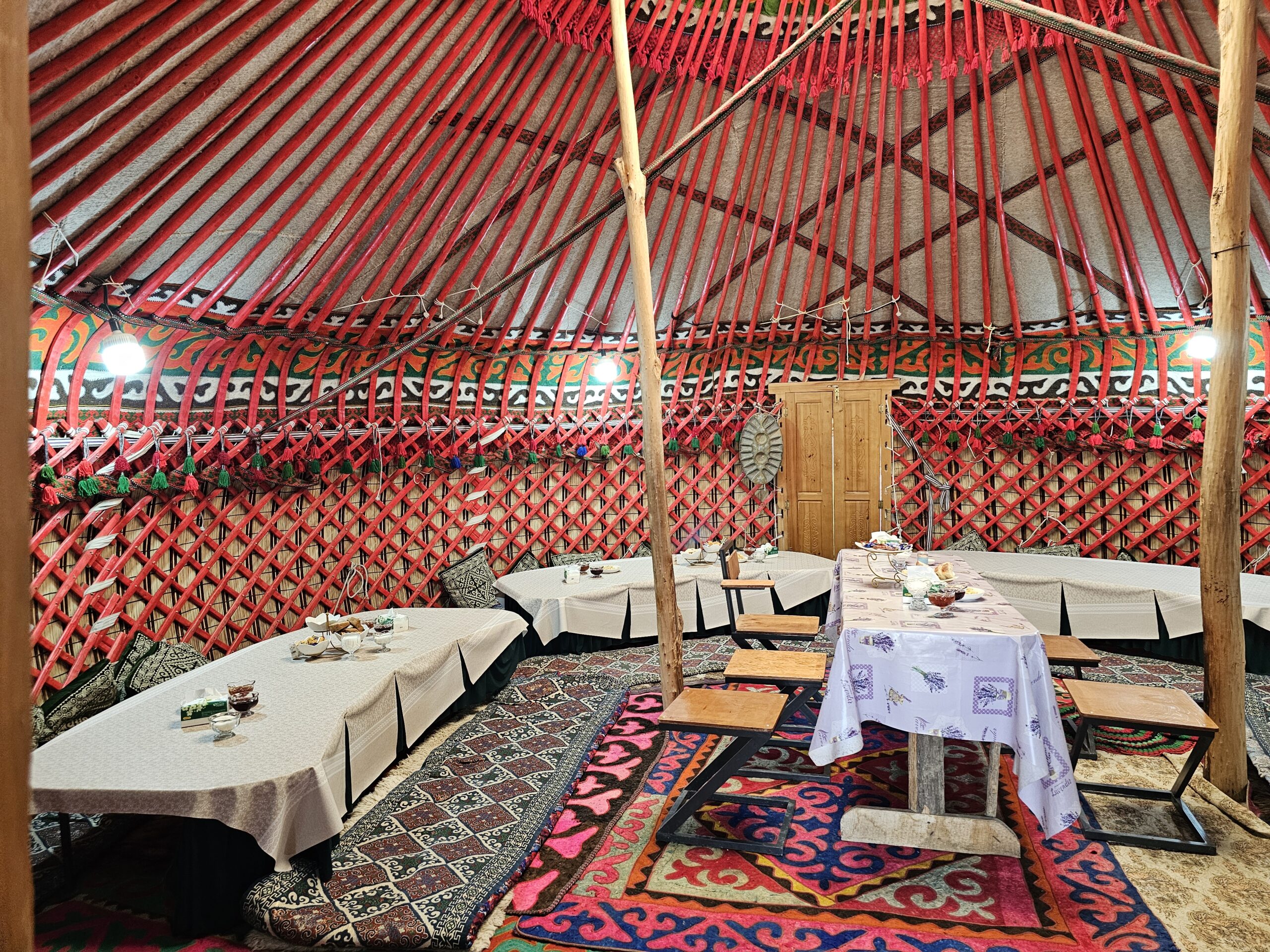 Spend nights in guesthouses and yurts, sitting by fire, sharing practice and silence under the stars.