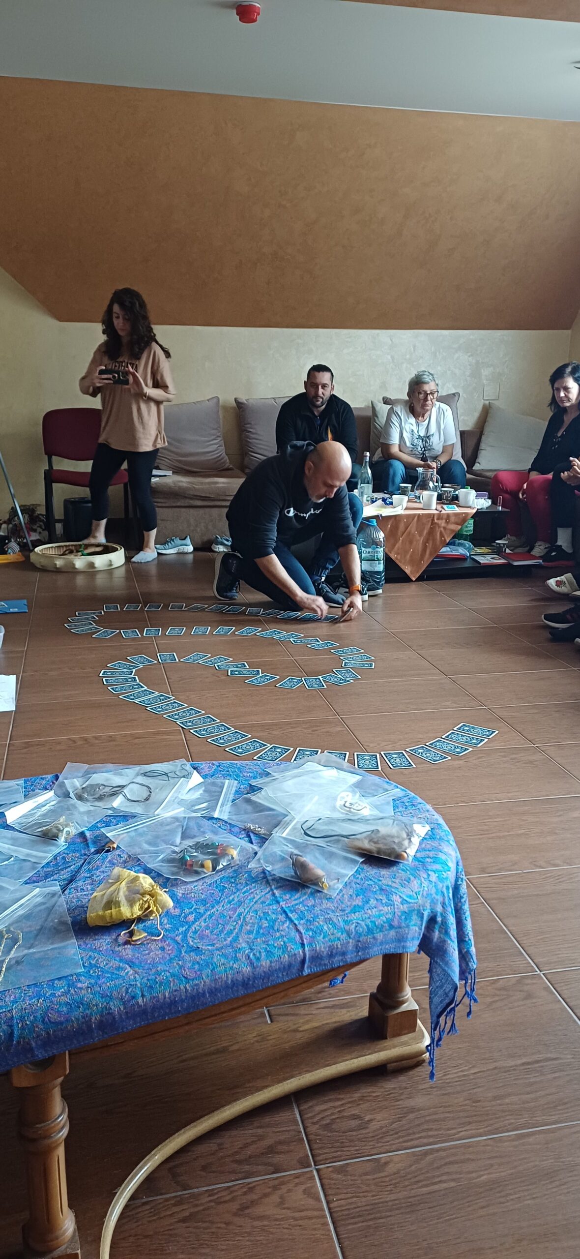 A quiet integration moment during an Inner Spark retreat